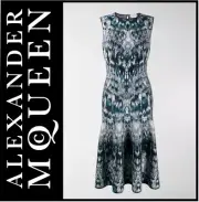 Alexander McQueen English-Crystal Jacquard Dress, Large