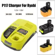 Dock Battery Charger For Ryobi 12V-18V One+ Plus Li-ion Ni-CD NI-MH Battery