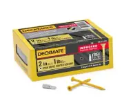 #8*2 in. Tan Star Flat-Head Wood Deck Screws 1lb.-Box 126-Piece) 4 Pack