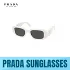 PRADA PR 17WS 1425S0 TALC-DARK GREY LENS WOMEN'S SUNGLASSES 49MM AUTHENTIC NEW