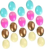 Toyvian 20pcs Boxes Eggs Party Goodies Filler Egg Colorful Decor Carton Egg Decorator Decoration present Boxes Ornaments for Eggs Candy Boxes Empty Pp