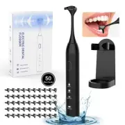 Electric Flosser Dental Floss 3 Modes + 50 Replacement Heads | Tongue Scraper...