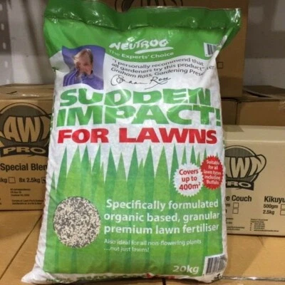 Neutrog Sudden Impact for Lawns Organic Fertiliser 20Kg