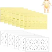 180pcs Adhesive Tapes for Sonny Angel, Double Sided Clear Adhesive Pads Mini Figure Doll Detachable Traceless Glue Sticky Putty Replacement for Sonny Baby