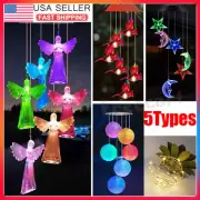 Solar Powered LED Wind Chime Lights Color-Changing Yard Garden Decor Xmas Gift