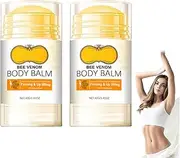 Bee Venom Body Rolling Balm, Bee Venom Firming Serum Stick, Tightening Face & Body, Skin Repair Cream Reduces Skin Blemishes and Smoothes skin, Anti-Wrinkle Moisturizer, Resume Skin Elasticity (2pcs)