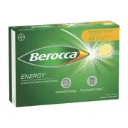 Berocca Energy Mango & Orange Flavour Effervescent Tablets 45 Pack