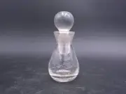 Perfume Bottle Vase Cologne Decanter Glass Etched Glass Vintage