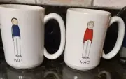 HF Coors Made in USA Will And Mac Character Mugs