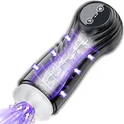 Automatic Male Masturbator Sex Toys - Sucking Blowjob Pocket Pussy Sex Machine with 7 Suction & Vibration Modes & Exhaust, Realistic Textured Male Stroker Toy Penis Pump, Adult Sex Toys & Games for Men