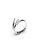 MILLENNE Minimal Asymmetrical Silver Adjustable Ring with 925 Sterling Silver