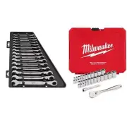 Milwaukee Wrench Set 40-Piece+144-Ratcheting Positions W/ Ratchet/Socket Set