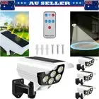 4X Solar Security Light Fake Camera Motion Sensor Spotlight Garden Floodlight