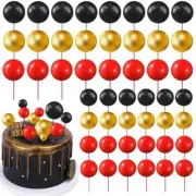 108Pcs Balls Cake Topper Mini Balloons Cake Toppers Cake Ball Decorations O2L4