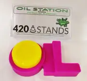 Nogoo Stand Purple Station Holds (Container Included) Free Shipping