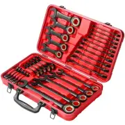 TRUE MECHANIC™ 30-Piece, 120T SAE&Metric Ratcheting Wrench Set, Gift Series w...