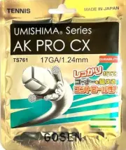 Gosen Tennis string AK PRO CX 17, 1,24 set 12 m, Natur