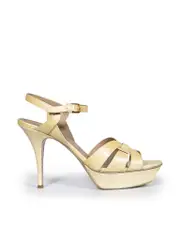 Ecru Patent Tribute Sandals
