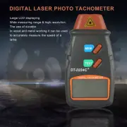 Digital Handheld Tachometer Non Contact Laser Photo RPM Tach Motor Speed Gauge