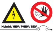 Laser Tools High Voltage/No Admittance Sign (without text) 7576