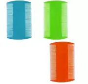 3 Lice or Flea Comb/ 3 Peines Doble Finos