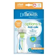 Dr Brown's Options+ Wide Neck Baby Bottle 2 x 270ml