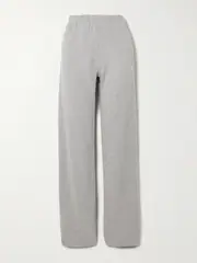 [ÉTERNE] ÉTERNE - Embroidered Cotton And Modal-blend Jersey Sweatpants - Gray - x large x large Gray