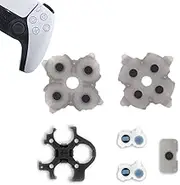 MYPUQIAO 1 Set Silicone Conductive Rubber Pads Replacement for Playstation 5 PS5 Controller Parts for BDM-030 DualSense 5 L1 R1 L2 R2 Adhesive Button Changing Keypad Repair Replacement Part(3.0)