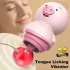 Licking Tongue Vibrator Oral Women Clitoris Stimulator Nipple Massager Sex Toy
