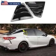 Carbon Fiber Look Rear Side Window Quarter Louver Cover Trim For Toyota Camry (for: Toyota)