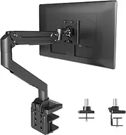 Claiks Adjustable Single Monitor Mount, Black