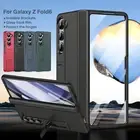 For Samsung Galaxy Z Fold 6 5 4 3 Case Hinge Stand Glass Screen Protector Cover
