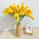 Hand Knitting Barley Artificial Plant Rice Wheat Bouquet Crochet Flower for Fall