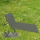 Folding Beach Chair with Back Support Stadium Chair Beach Mat Lounge Chair
