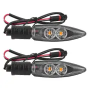 For - R1200GS Adv F650GS R1200R S1000R S1000RR F800GS K1300S G310R/GS Blinker Turn Signals LED Indicators Front Black