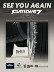 See You Again Furious 7 Song by Wiz Khalifa for Piano Sheet Music Chords Lyrics