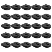 30Pcs Wheeled Cord Locks for Drawstring Toggle Slider Stopper, 0.8x0.9 Inch