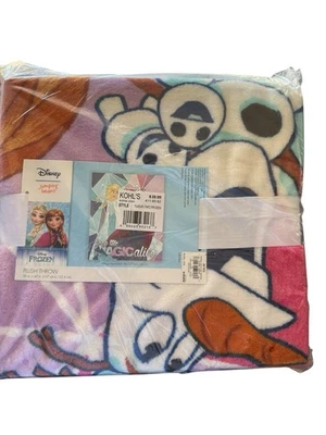 New Disney Frozen Jumping Beans Blanket 50X60" Keep the Magic Alive Anna Olaf