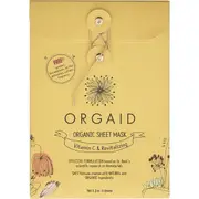 Orgaid Organic Sheet Mask Vitamin C & Revitalizing 24ml (Pack of 4)