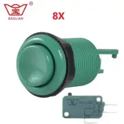 8X Baolian Arcade Button Kit 2833 American Style 28mm with Three Terminal Switch