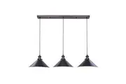 Ambrose Modern 3-Lights Metal Shade Ceiling Lamp Light Pewter