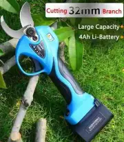 Electric Scissors Fruit Tree Pruning Branch Cutting Rechargeable Li-ion Battery