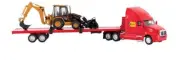 Norscot 55117 CAT Semi-Flatbed w/Caterpillar 420D IT Backhoe 1/50 Die-cast MIB