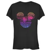 Mickey & Friends Women's Mickey Mouse Logo Graphic Tee Black Size XX-Large