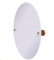 Allied Brass P1091-ASP Frameless Oval Tilt Mirror Autumn Sparkle