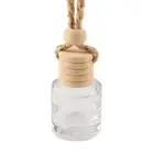5Pcs Car Hanging Glass Bottle Empty Perfume Aromatherapy Refillable Diffuser 5ml