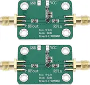 Create idea 2pcs RF Wideband Amplifier 9V-12V 30dB Low-Noise LNA Broadband Module 0.1-2000MHz AMP Module for Short Wave FM Radio Remote Control Receiver