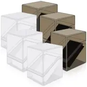 Card Deck Cases, 6 Pack Acrylic Commander Deck Box Holding 100+ Sleeved Cards...