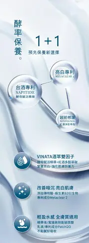 【台酒旗艦店】VINATA密集美白精華液*1+VINATA密集美白乳液*1