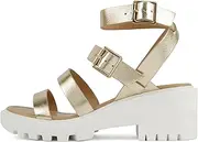 [Soda] Napoli ~ Women Round Toe Lug Sole Gladiator Wedge Sandal